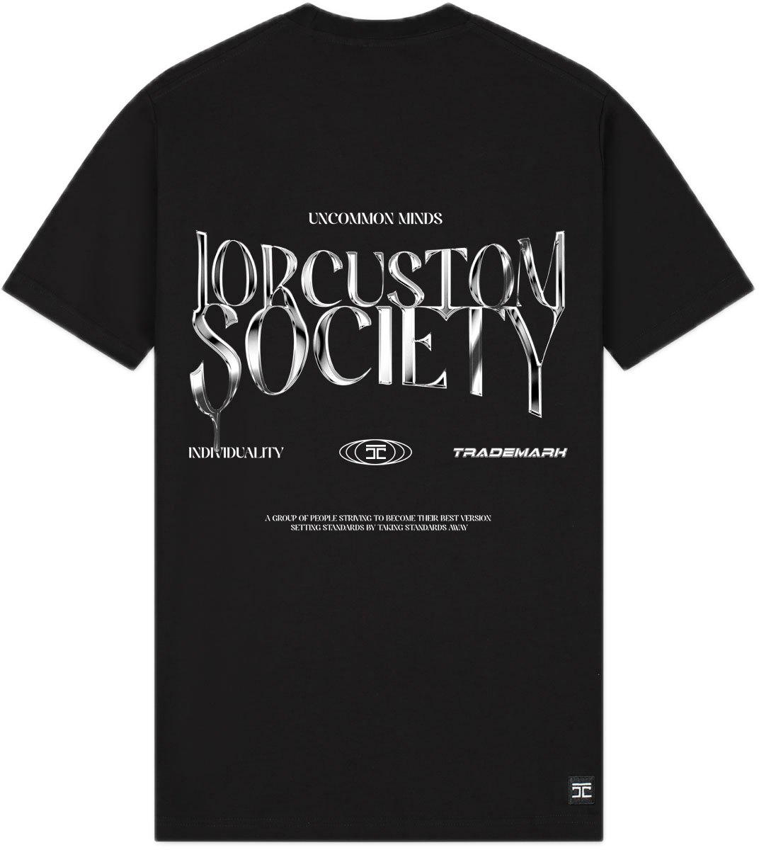 JORCUSTOM UncommonMinds Sf T-Shirt Black Zwart