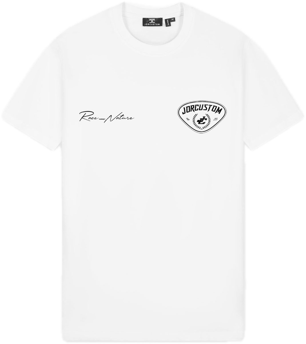 JORCUSTOM RaceAgainstNature Sf T-Shirt White Wit