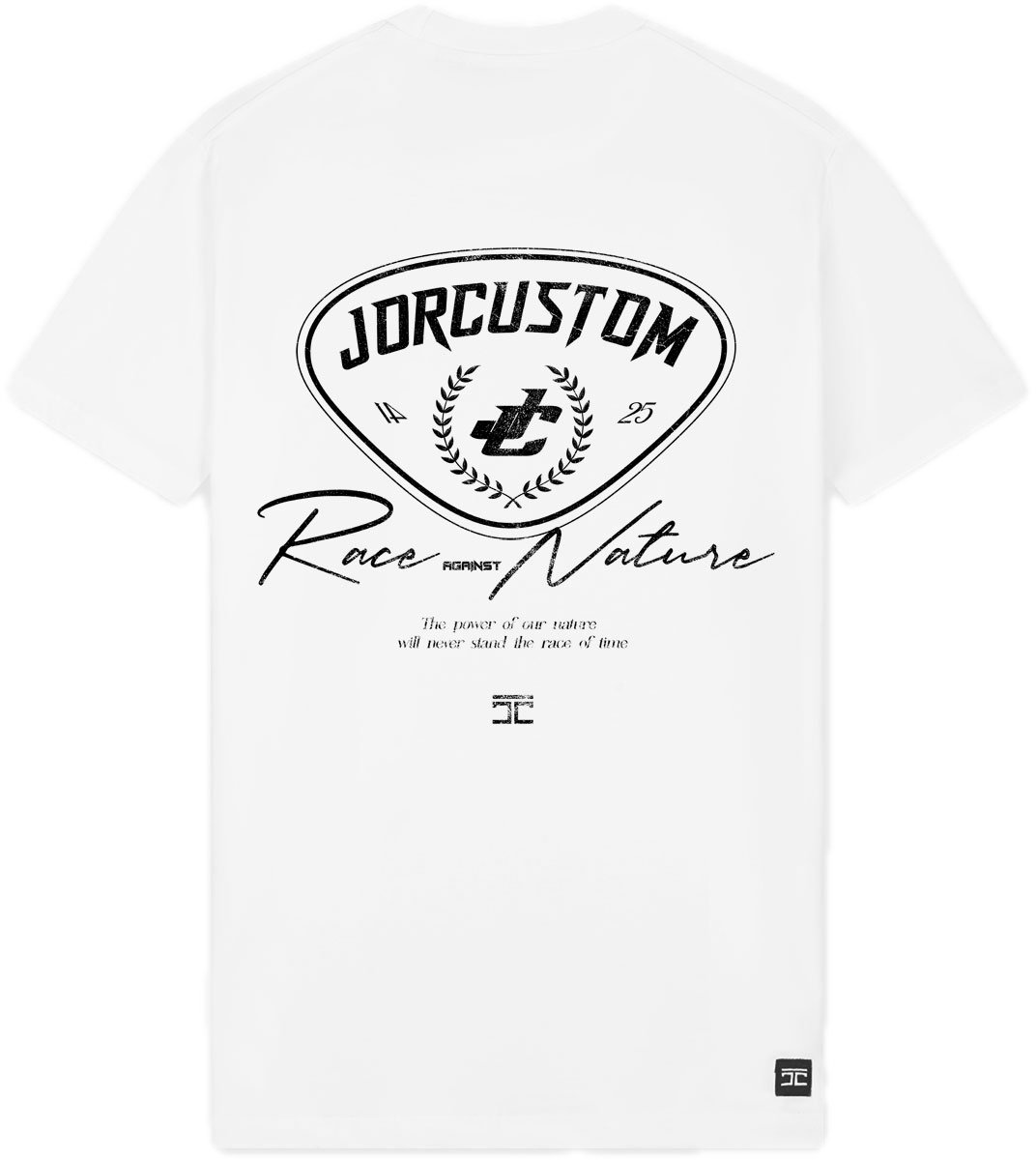 JORCUSTOM RaceAgainstNature Sf T-Shirt White Wit