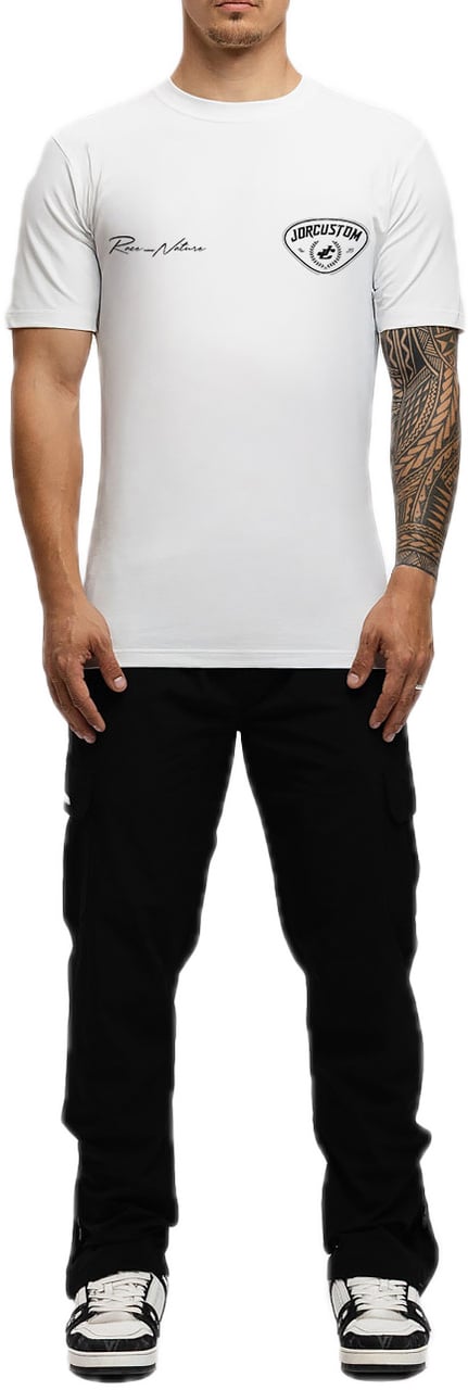 JORCUSTOM RaceAgainstNature Sf T-Shirt White Wit