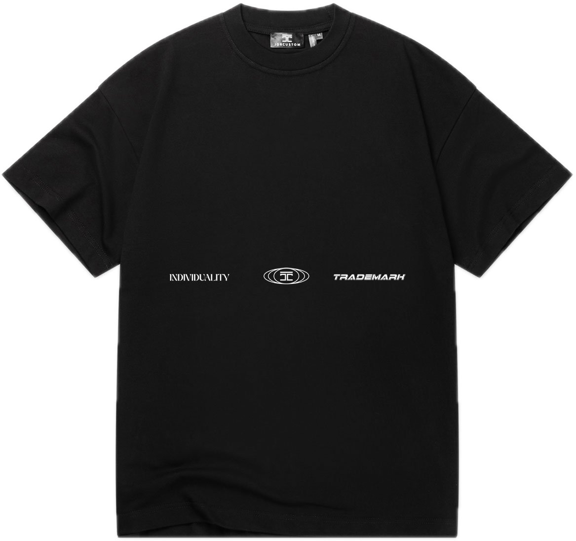 JORCUSTOM UncommonMinds Lf T-Shirt Black Zwart