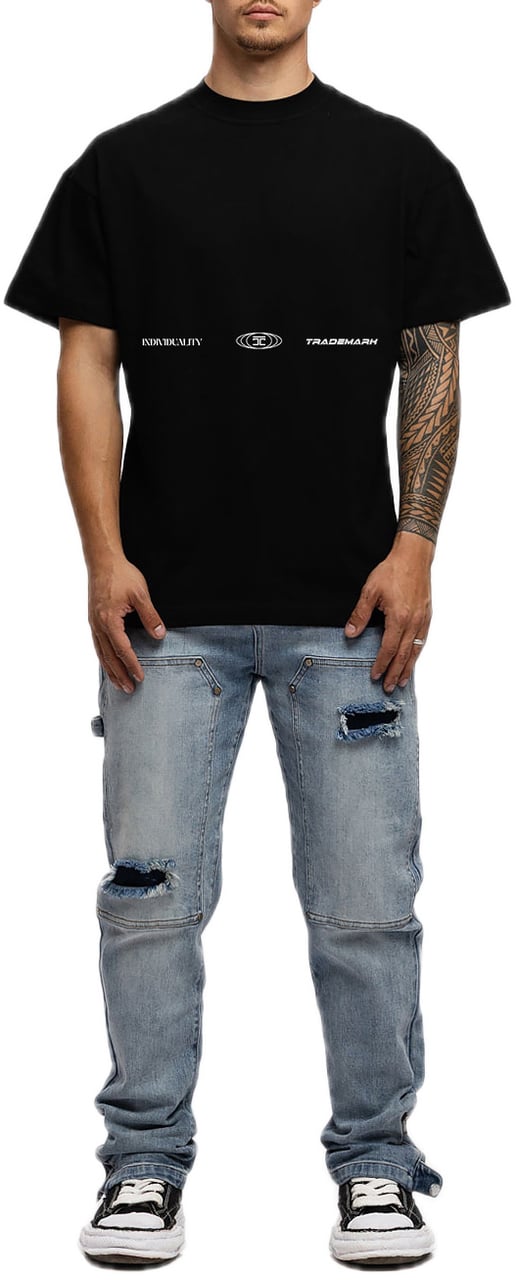 JORCUSTOM UncommonMinds Lf T-Shirt Black Zwart