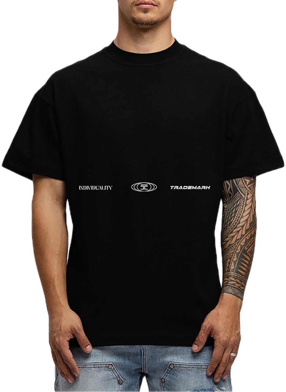 JORCUSTOM UncommonMinds Lf T-Shirt Black Zwart