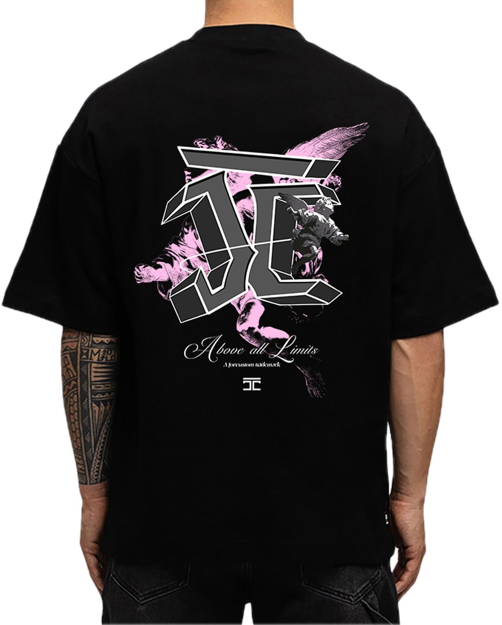 JORCUSTOM AboveAllLimits Os T-Shirt Black Zwart