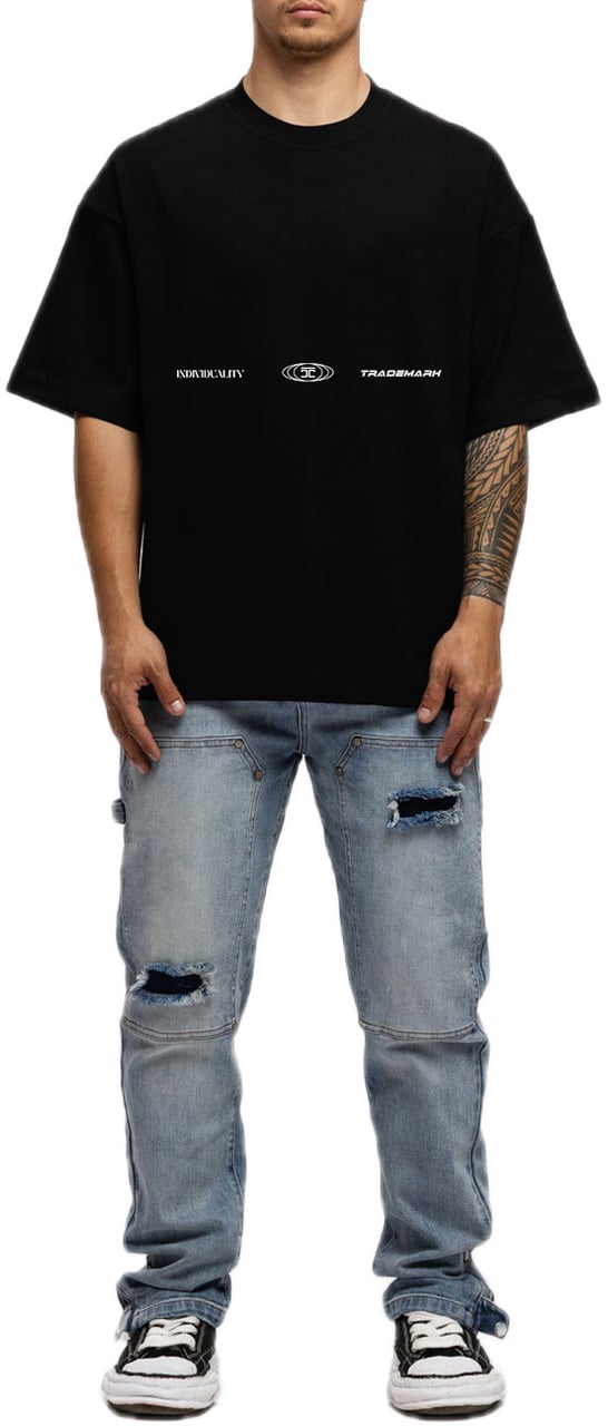 JORCUSTOM UncommonMinds Os T-Shirt Black Zwart