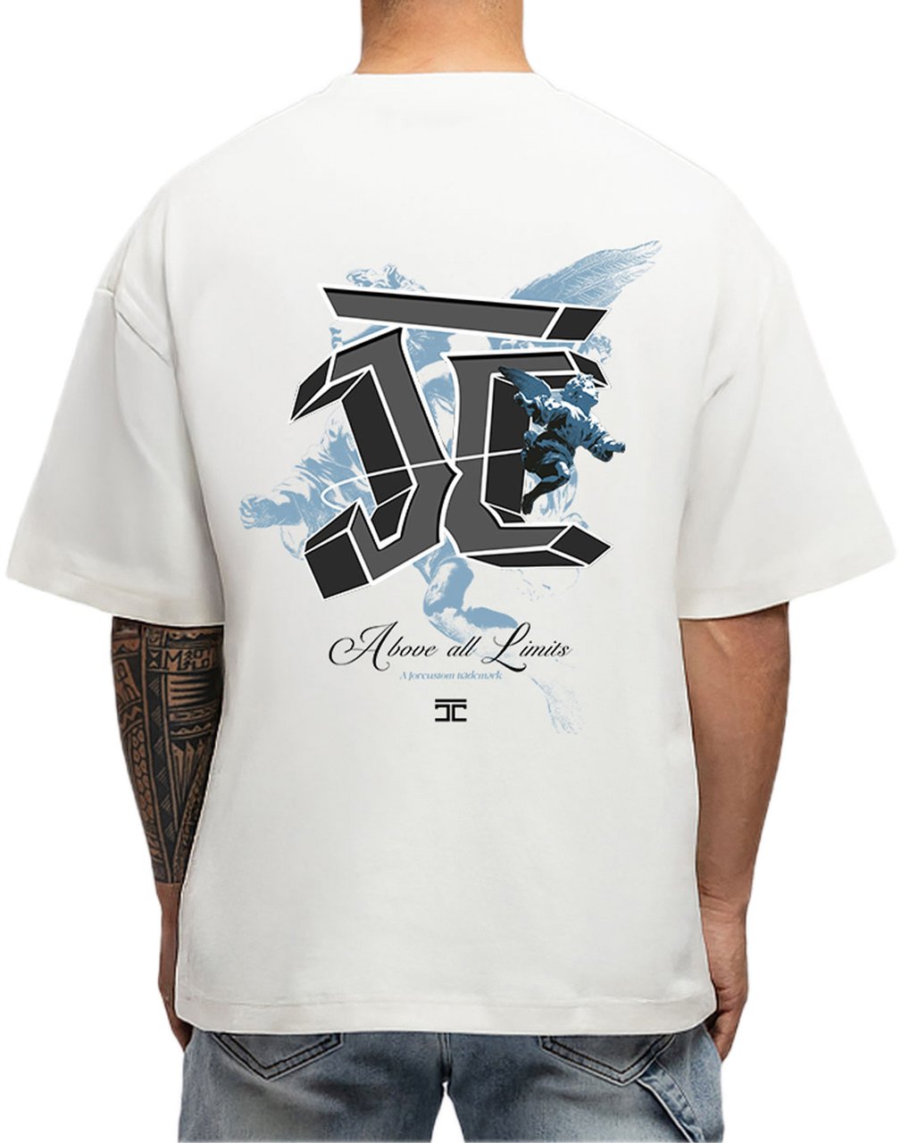 JORCUSTOM AboveAllLimits Os T-Shirt White Wit