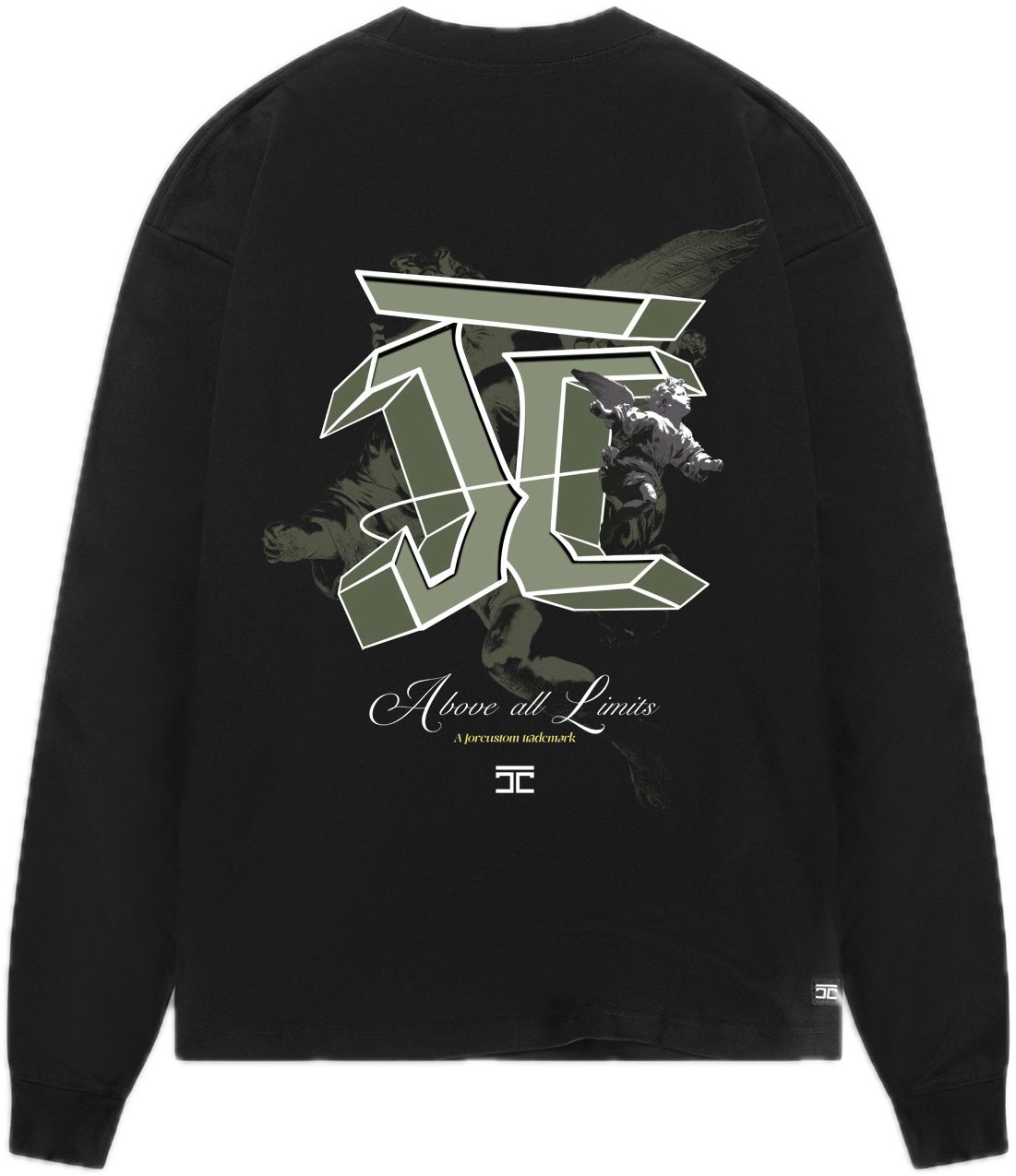 JORCUSTOM AboveAllLimits Ls T-Shirt Black Zwart