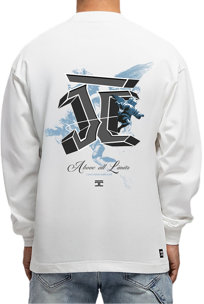 JORCUSTOM AboveAllLimits Ls T-Shirt White Wit