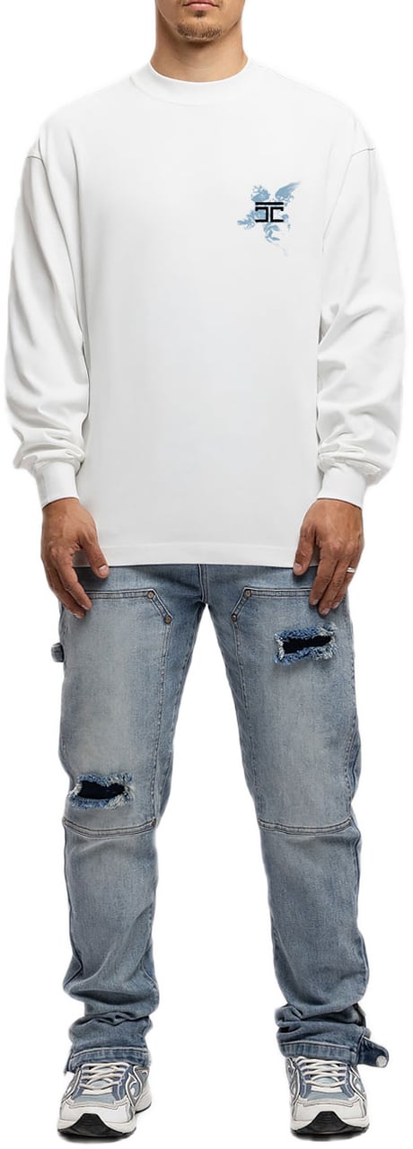 JORCUSTOM AboveAllLimits Ls T-Shirt White Wit