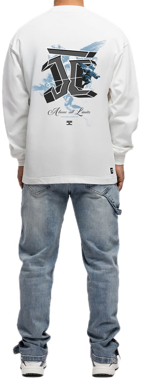 JORCUSTOM AboveAllLimits Ls T-Shirt White Wit