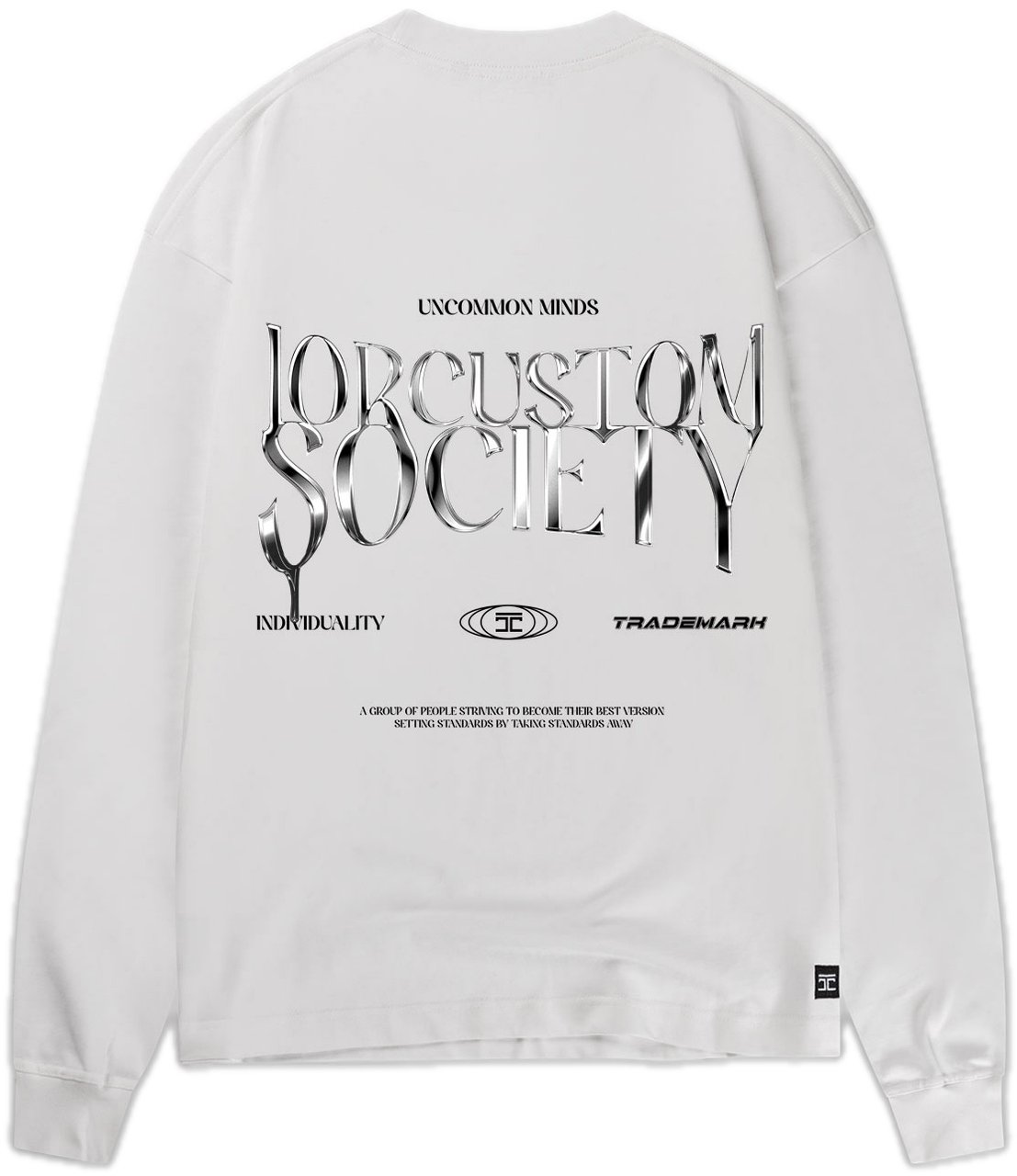 JORCUSTOM UncommonMinds Ls T-Shirt White Wit