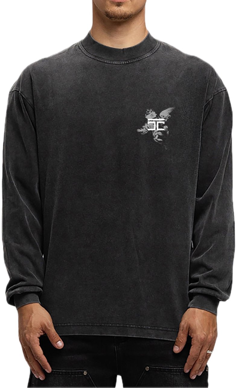 JORCUSTOM AboveAllLimits Ls T-Shirt AcidGrey Grijs