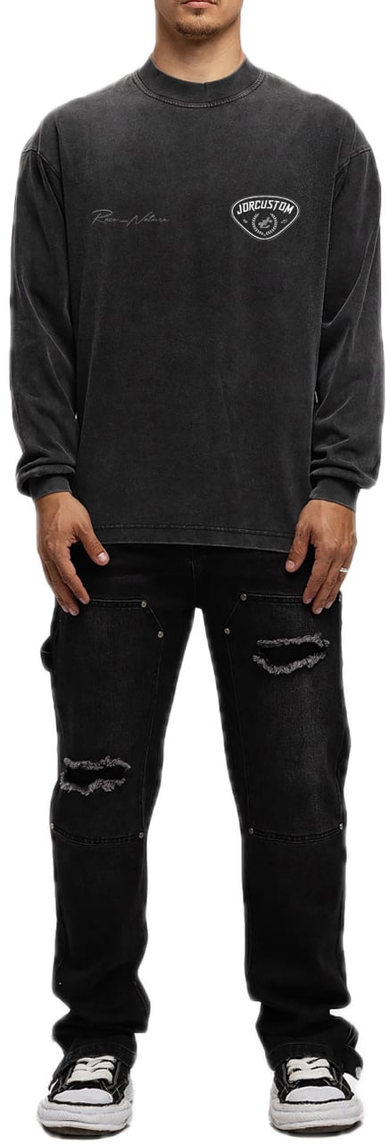 JORCUSTOM RaceAgainst Ls T-Shirt AcidGrey Grijs