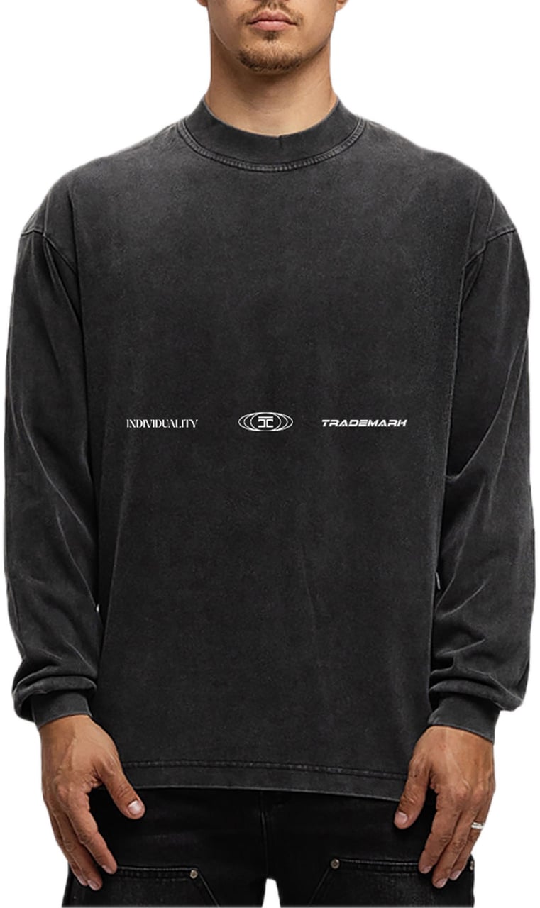 JORCUSTOM UncommonMinds Ls T-Shirt AcidGrey Grijs