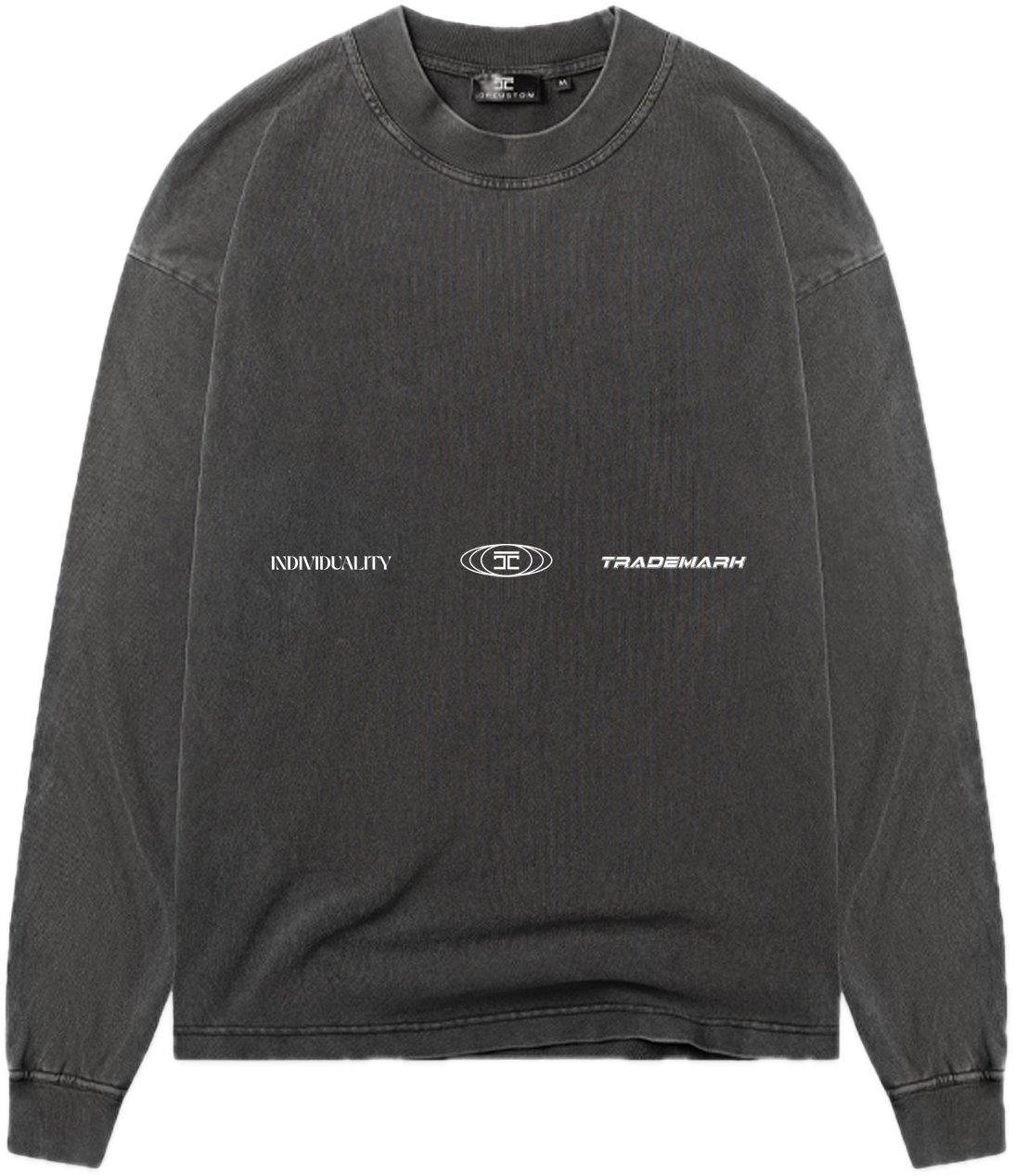 JORCUSTOM UncommonMinds Ls T-Shirt AcidGrey Grijs