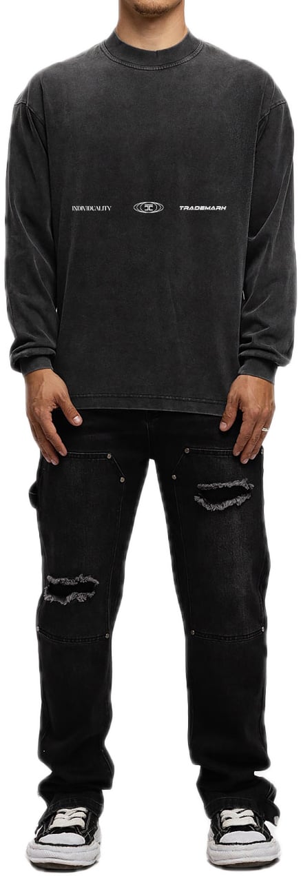 JORCUSTOM UncommonMinds Ls T-Shirt AcidGrey Grijs