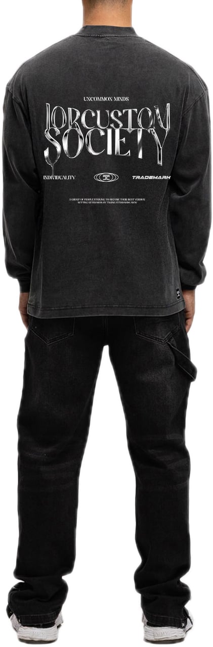 JORCUSTOM UncommonMinds Ls T-Shirt AcidGrey Grijs