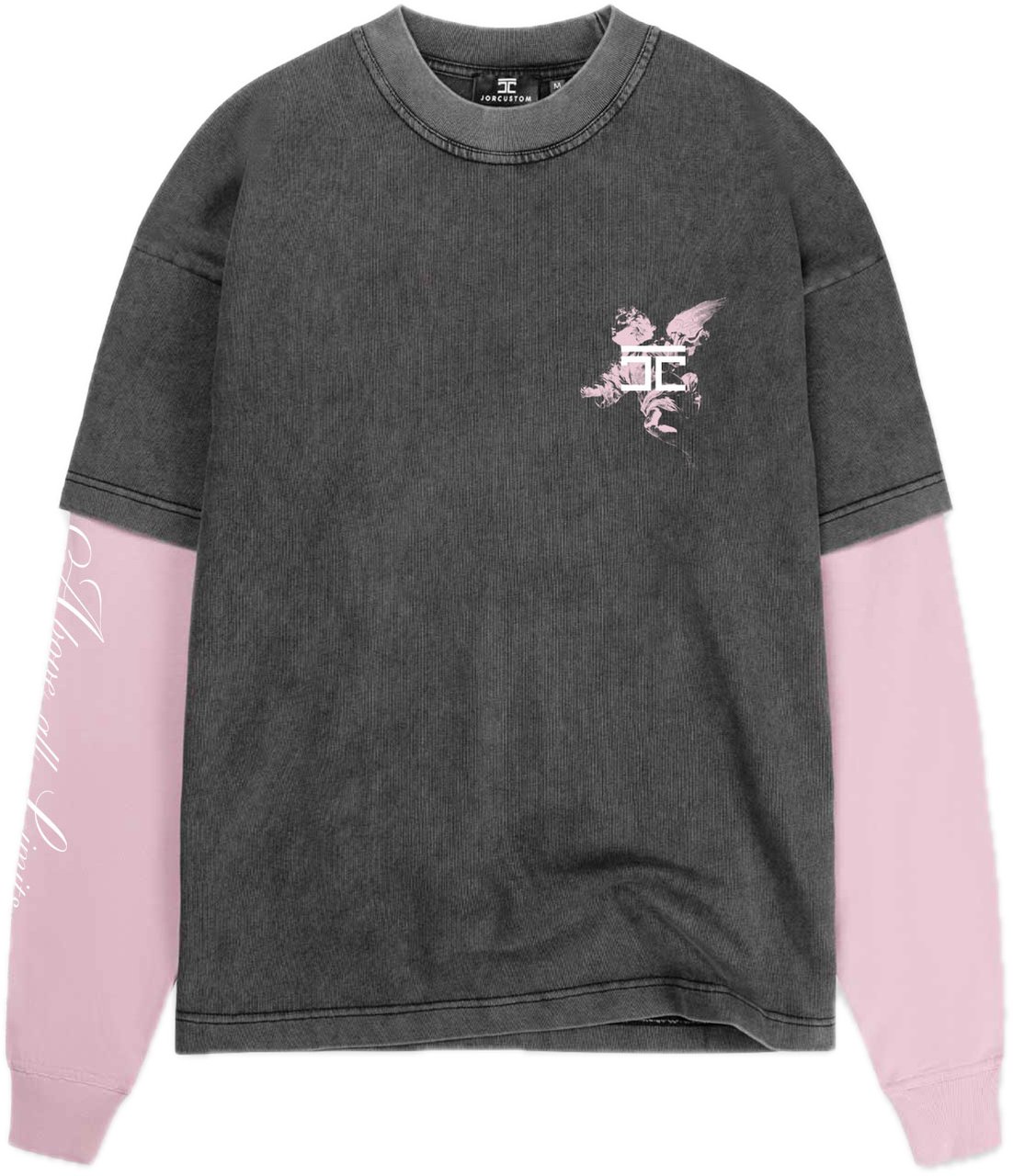 JORCUSTOM Above Double Ls Shirt Acid-Pink Roze