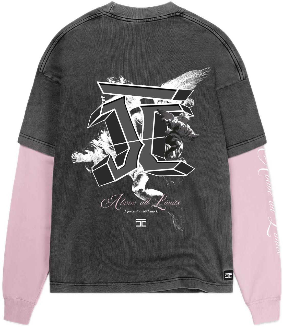 JORCUSTOM Above Double Ls Shirt Acid-Pink Roze