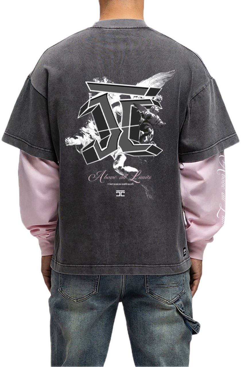 JORCUSTOM Above Double Ls Shirt Acid-Pink Roze