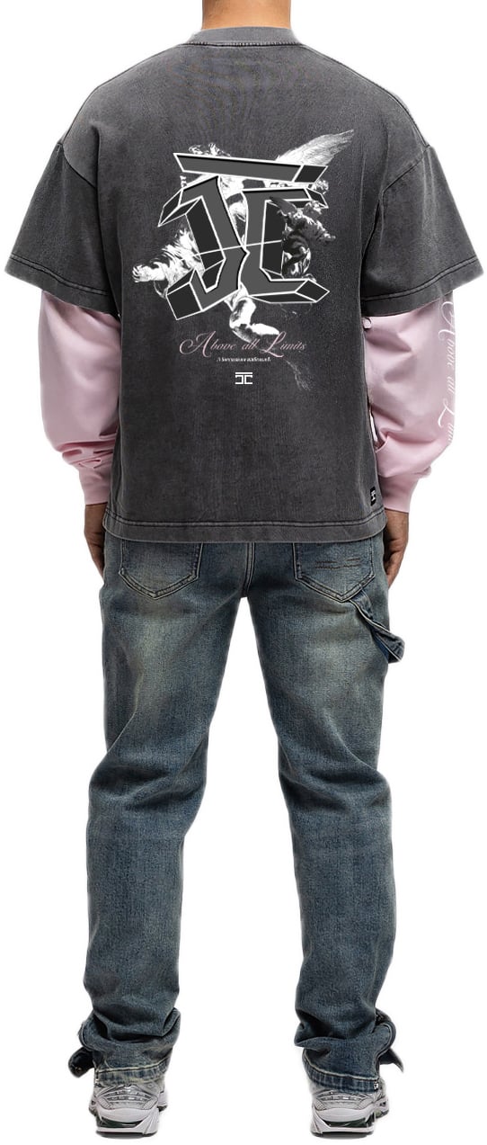 JORCUSTOM Above Double Ls Shirt Acid-Pink Roze