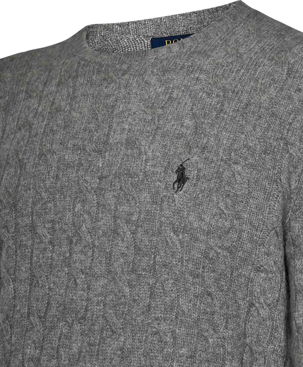 Ralph Lauren Cable knit sweater Grijs
