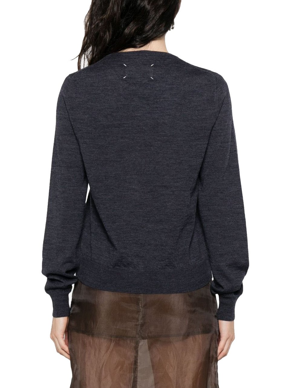 Maison Margiela Sweaters Blue Blauw