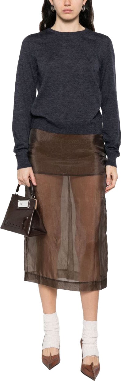Maison Margiela Sweaters Blue Blauw