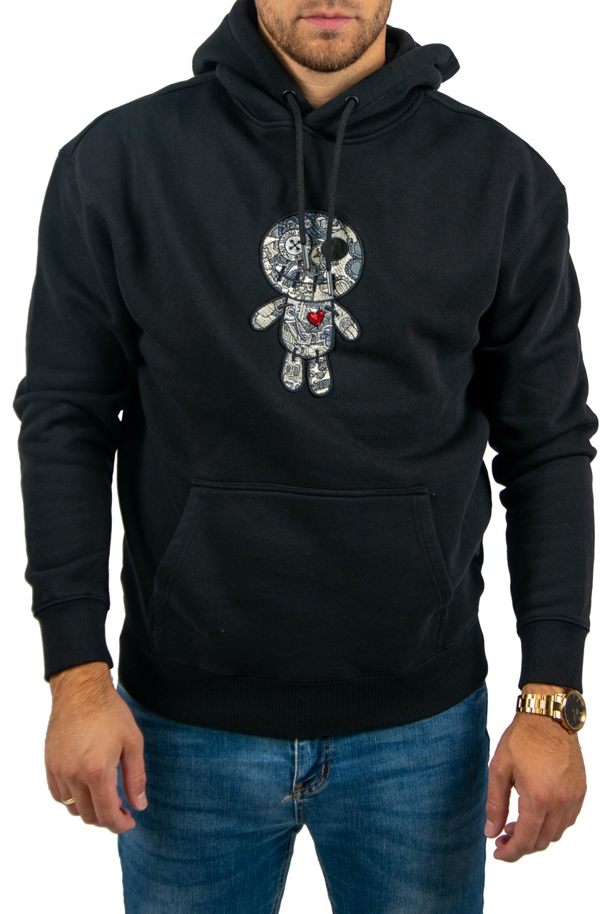 Wrong Friends Wrong Friends Ennis Hoodie Relaxed Fit Zwart