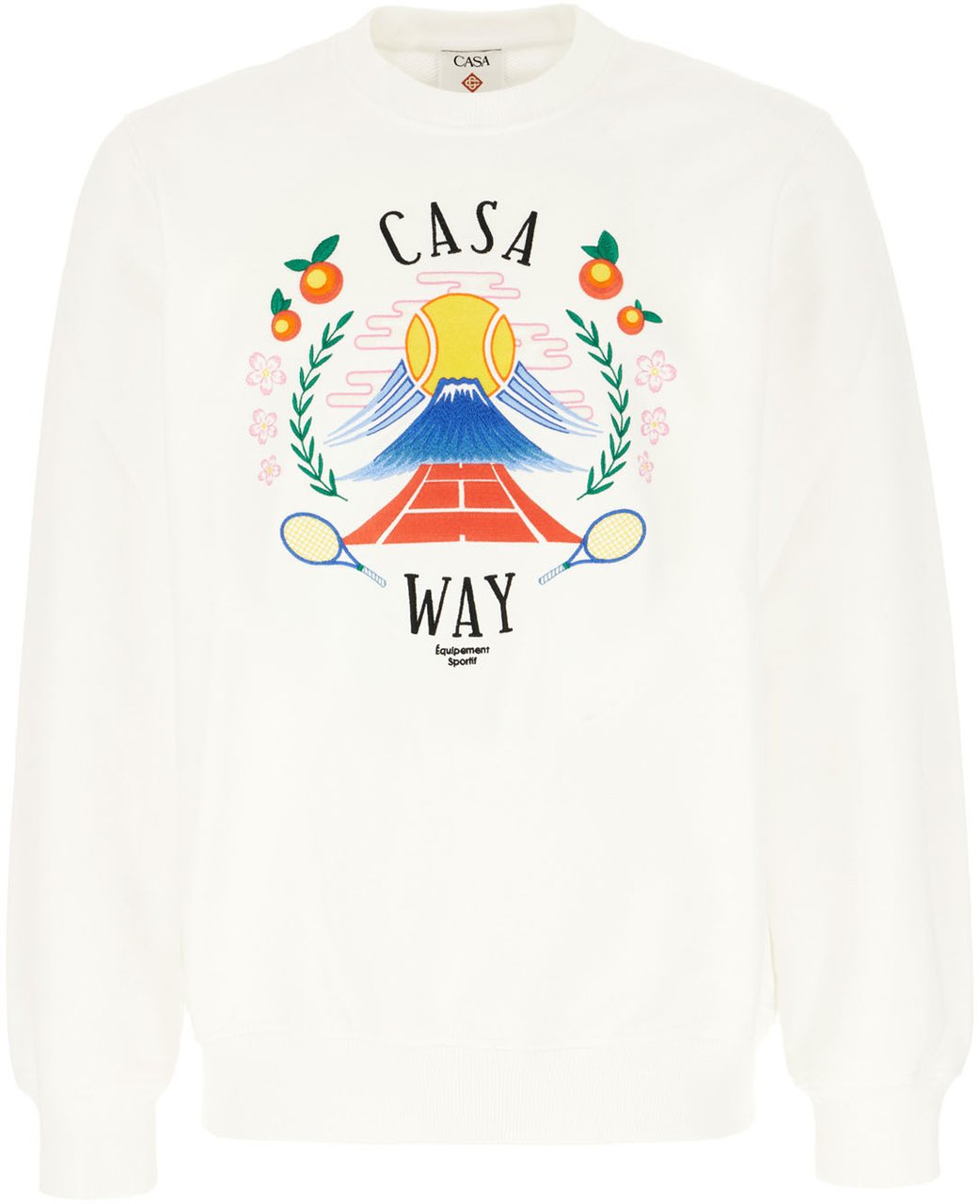 Casablanca Casablanca Ivory cotton Casa Way Mountain sweatshirt Neutraal