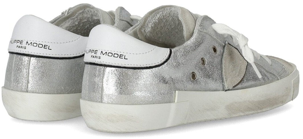 Philippe Model PHILIPPE MODEL PRSX LOW METAL SNEAKER Zilver