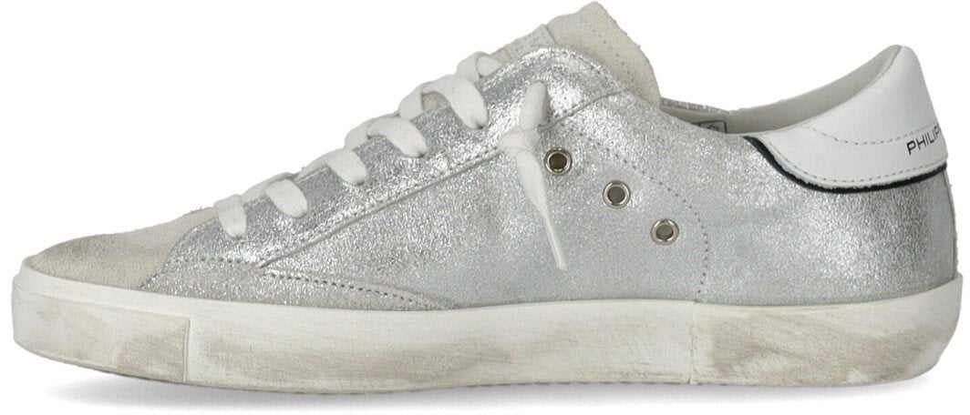Philippe Model PHILIPPE MODEL PRSX LOW METAL SNEAKER Zilver