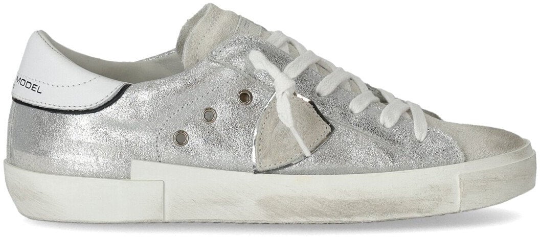 Philippe Model PHILIPPE MODEL PRSX LOW METAL SNEAKER Zilver
