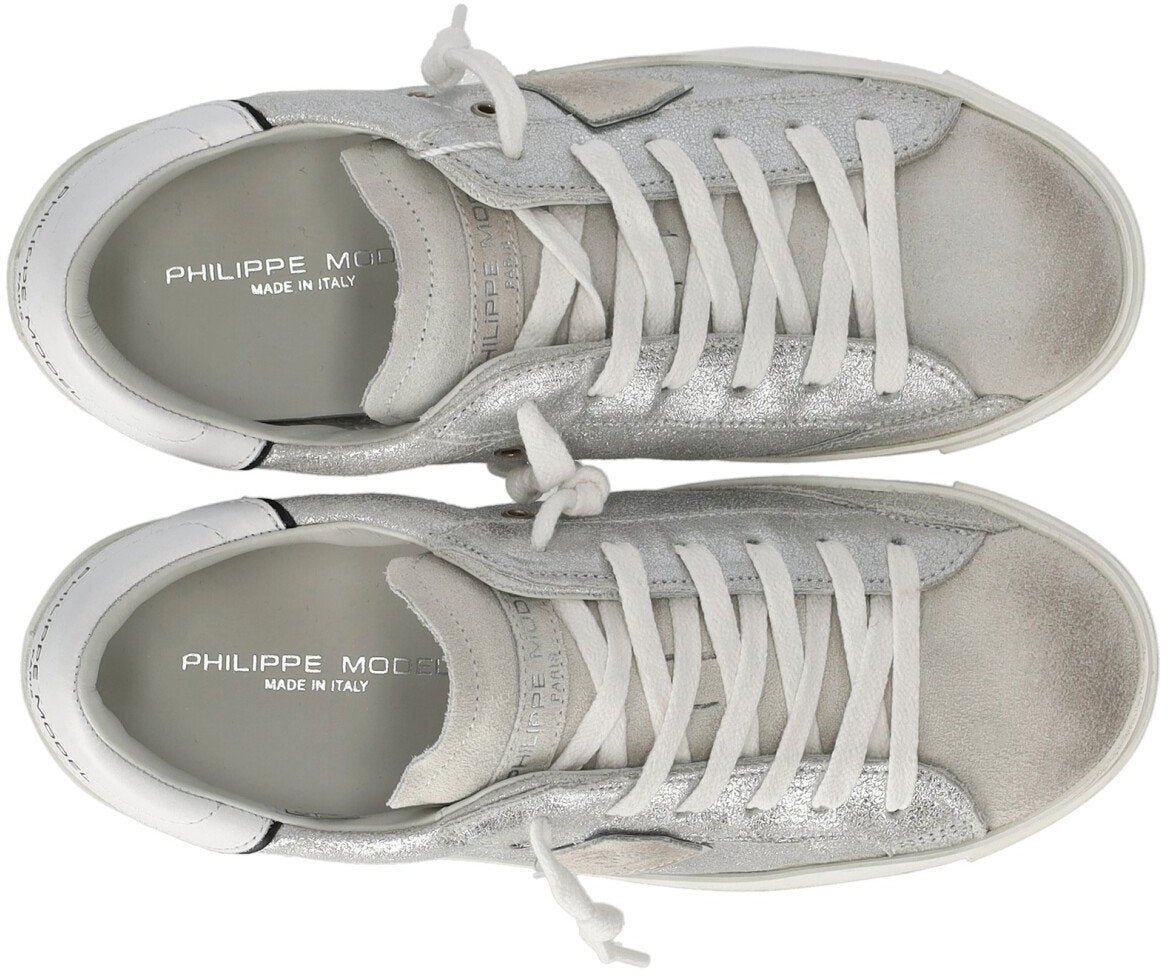 Philippe Model PHILIPPE MODEL PRSX LOW METAL SNEAKER Zilver