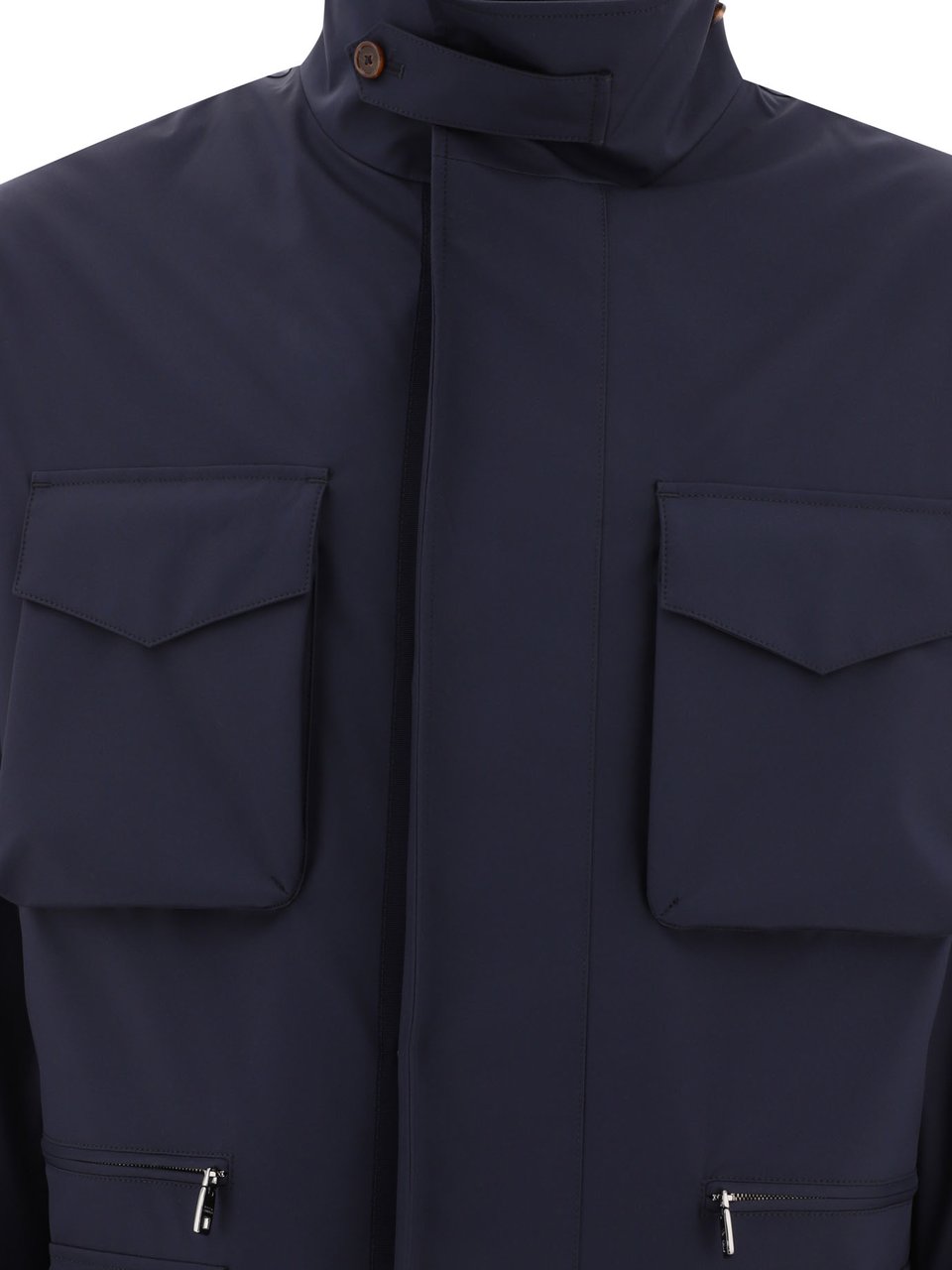 Dolce & Gabbana Technical fabric safari jacket Blauw