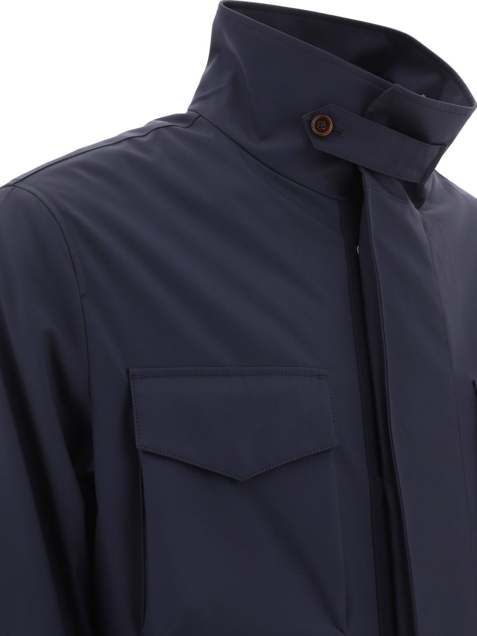 Dolce & Gabbana Technical fabric safari jacket Blauw