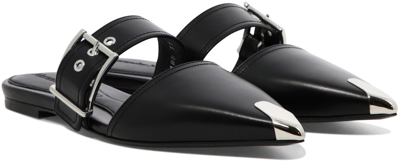 Alexander McQueen Mule "Punk" Zwart