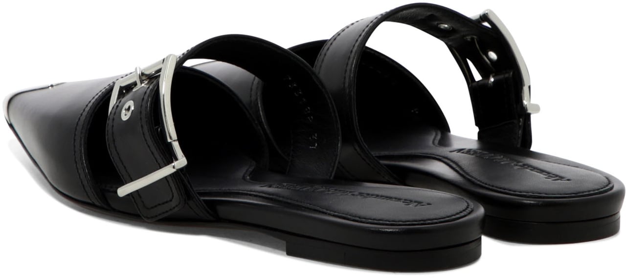 Alexander McQueen Mule "Punk" Zwart