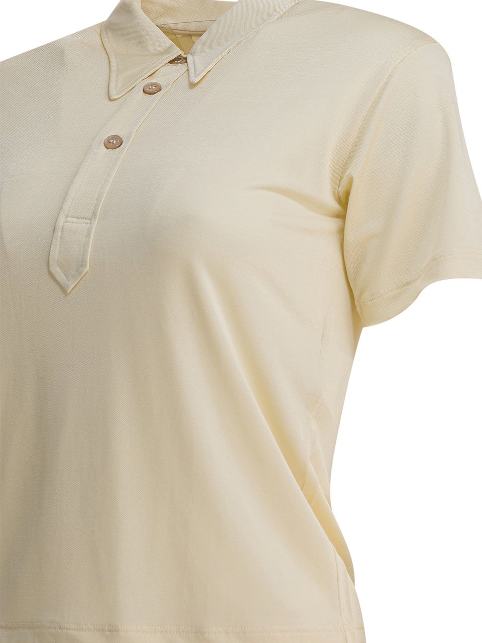 Maison Margiela Viscose polo shirt Beige