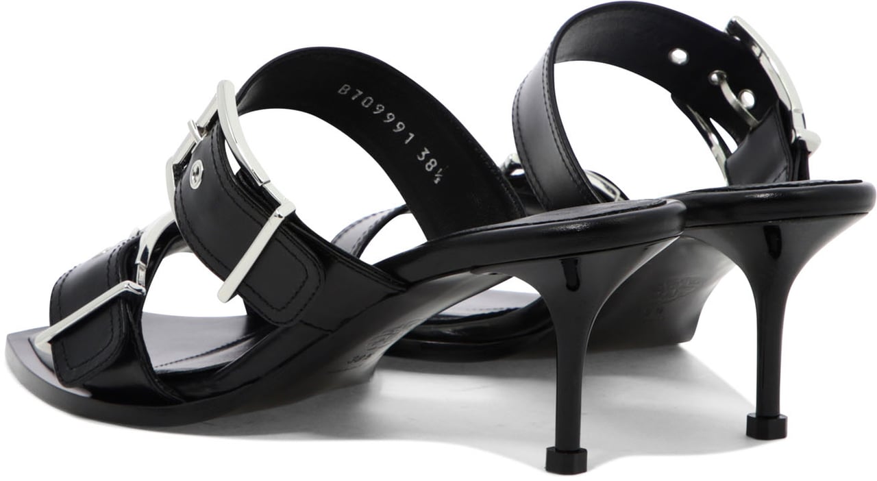 Alexander McQueen Sandali "Boxcar" Zwart
