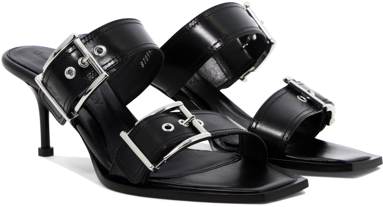 Alexander McQueen Sandali "Boxcar" Zwart