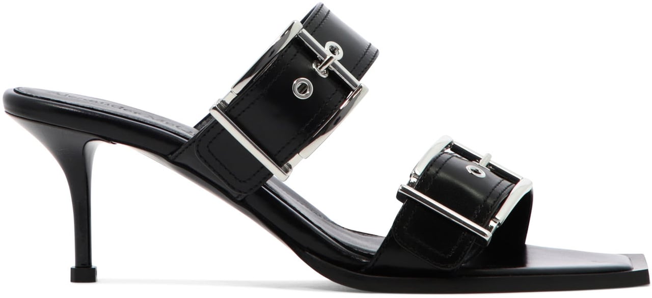 Alexander McQueen Sandali "Boxcar" Zwart