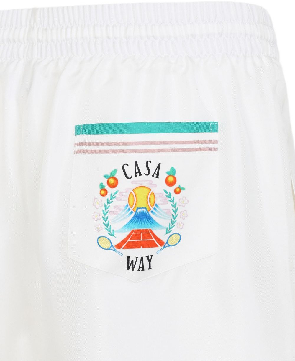 Casablanca Casablanca Pantaloncini Bianco Wit
