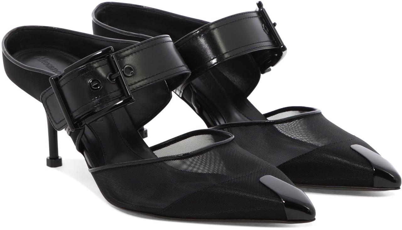Alexander McQueen Scarpe con tacco "Punk" Zwart