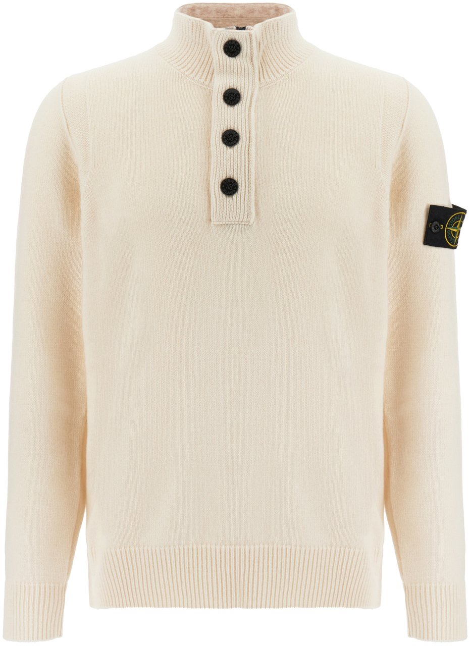 Stone Island Stone Island Sand wool blend sweater Neutraal