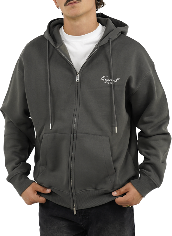 Quotrell Creators Zip Hoodie Grijs