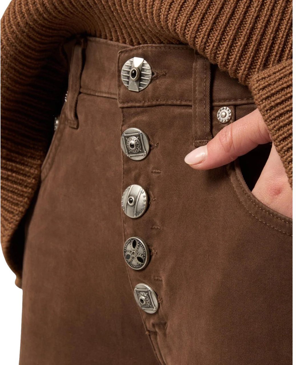 Dondup Trousers Brown Bruin