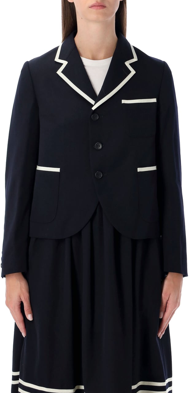 Comme des Garçons Univeristy Blazer Blu Blauw