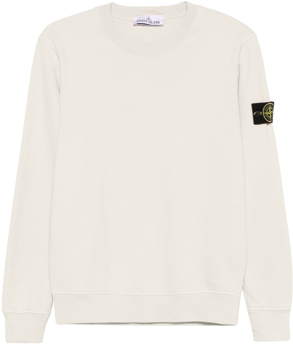 Stone Island Crew Neck Sweatshirt Beige