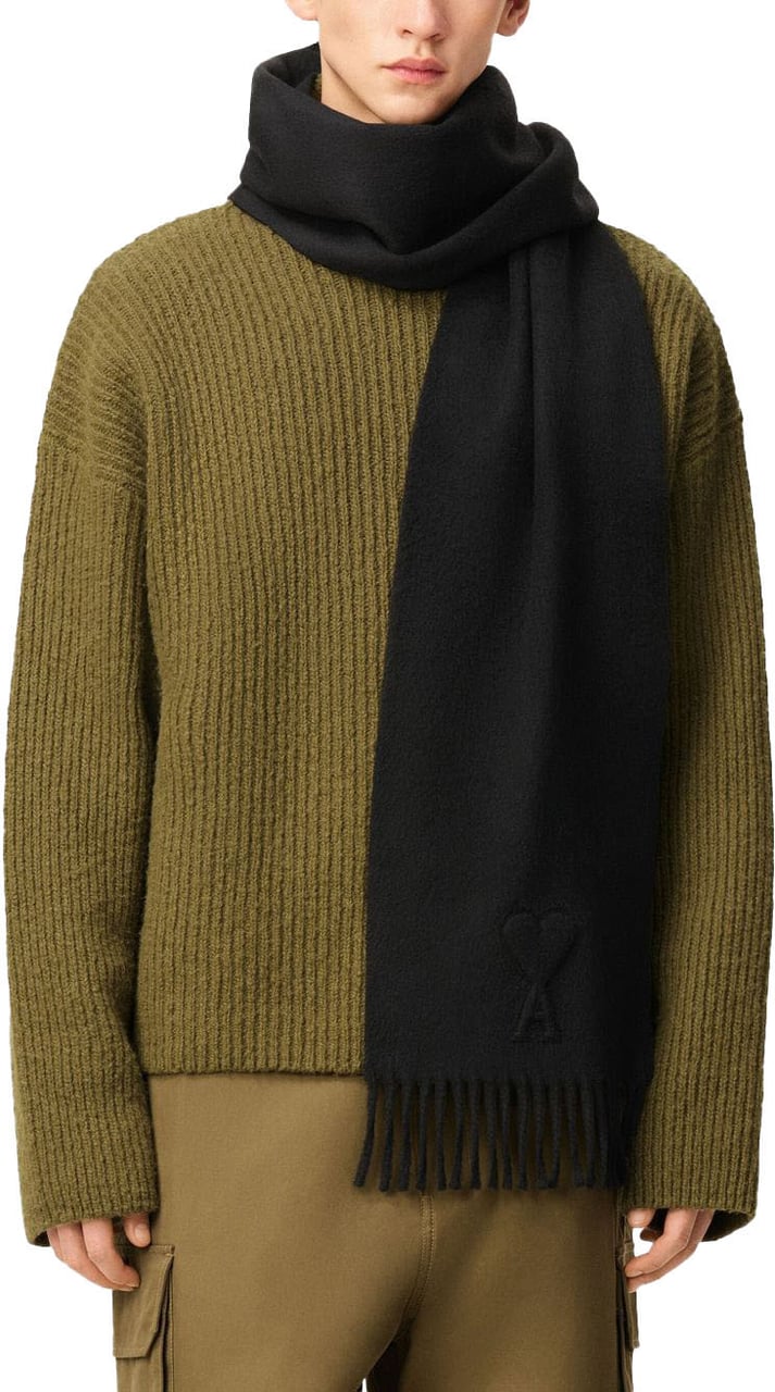 AMI Paris Scarfs Anthracite Grijs